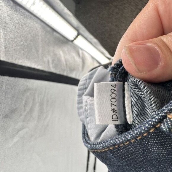 LOFT Modern Slim Fit Dark Wash blue Jeans Size 10 Mid Rise 32” inseam tall - Picture 9 of 12